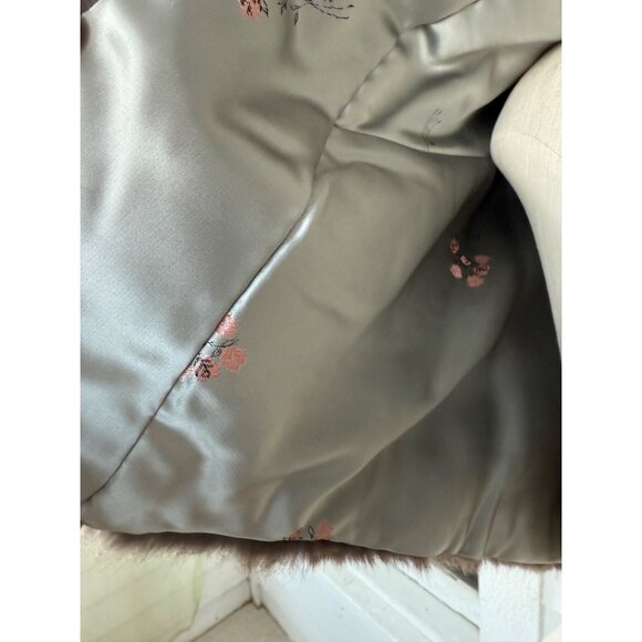 Vintage 40's Smoke Gray Muskrat Fur Stole Capelet - Picture 7 of 16